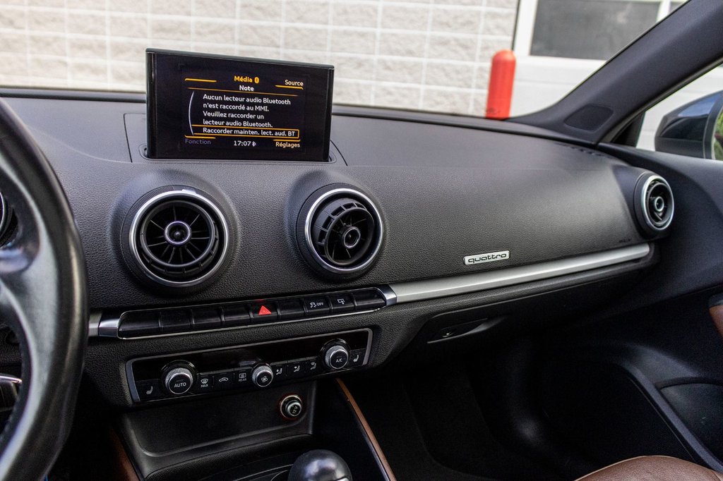 Audi A3 KOMFORT QUATTRO **CUIR+SIÈGES CHAUFFANTS+TOIT** 2015 à Charlemagne, Québec - 14 - w1024h768px