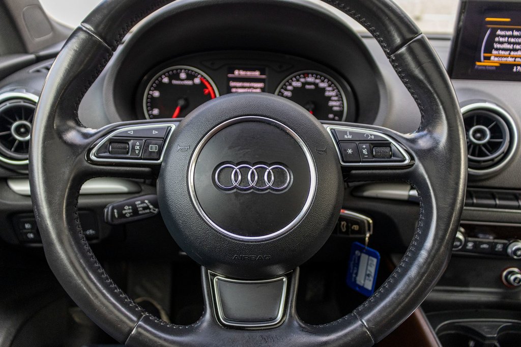 Audi A3 KOMFORT QUATTRO **CUIR+SIÈGES CHAUFFANTS+TOIT** 2015 à Charlemagne, Québec - 11 - w1024h768px