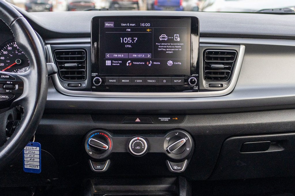 Kia Rio LX+ **JAMAIS ACCIDENTÉ+CAMÉRA+SIÈGES CHAUFFANTS** 2022 à Saint-Jérôme, Québec - 8 - w1024h768px