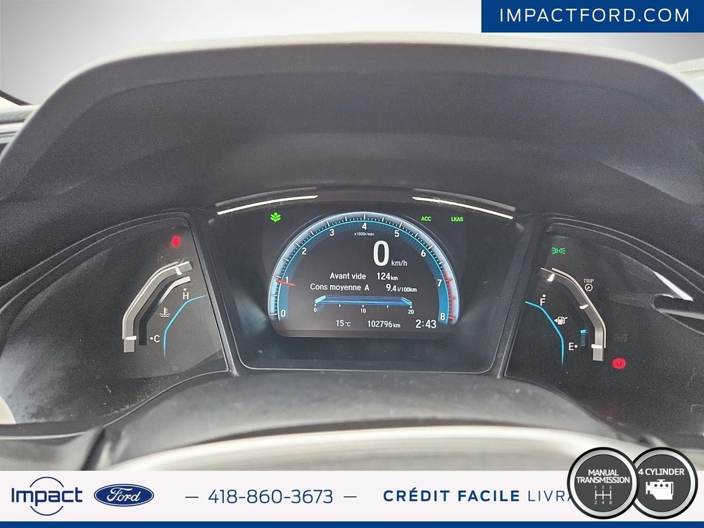 Honda Civic Sedan LX 2020 à Rivière-du-Loup, Québec - 16 - w1024h768px