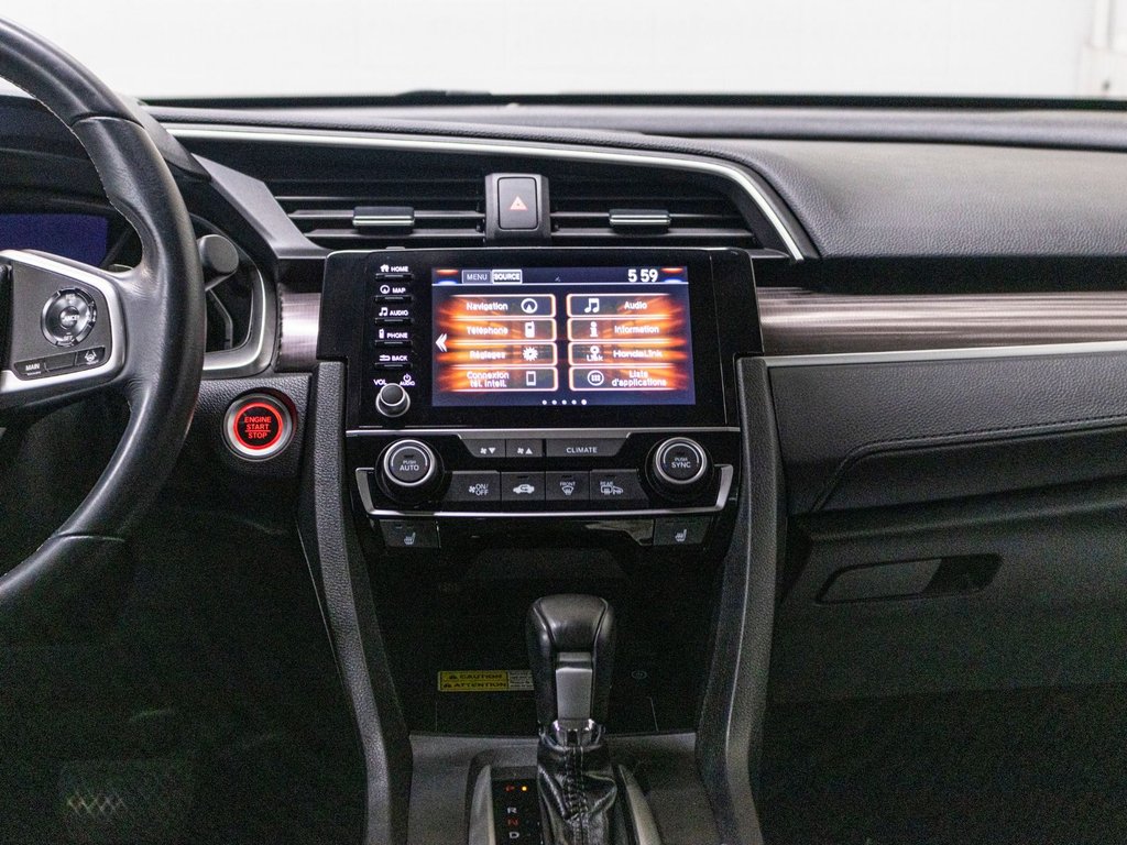 Honda Civic Sedan TOURING, TOIT, CUIR, BANCS CHAUFF, CAM REC, BAS KM 2019 à Saint-Jérôme, Québec - 8 - w1024h768px