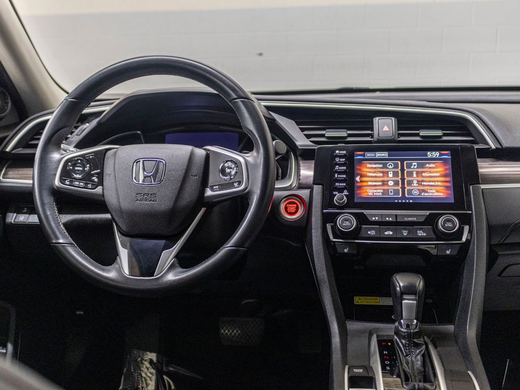 Honda Civic Sedan TOURING, TOIT, CUIR, BANCS CHAUFF, CAM REC, BAS KM 2019 à Saint-Jérôme, Québec - 7 - w1024h768px