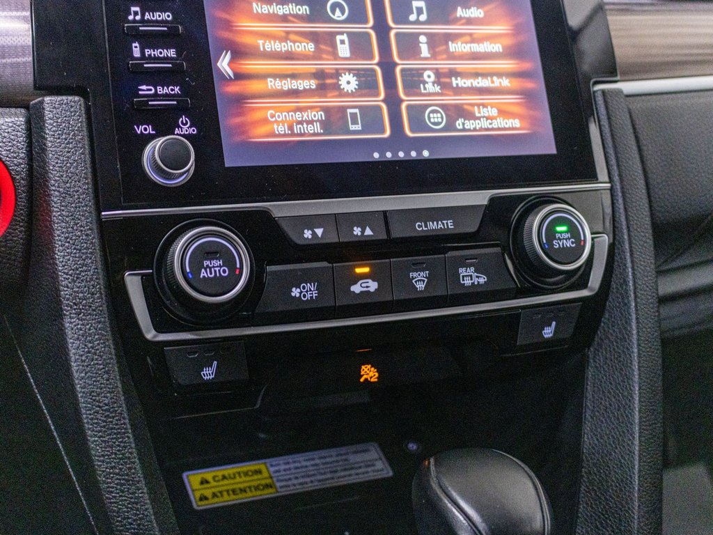 Honda Civic Sedan TOURING, TOIT, CUIR, BANCS CHAUFF, CAM REC, BAS KM 2019 à Saint-Jérôme, Québec - 13 - w1024h768px