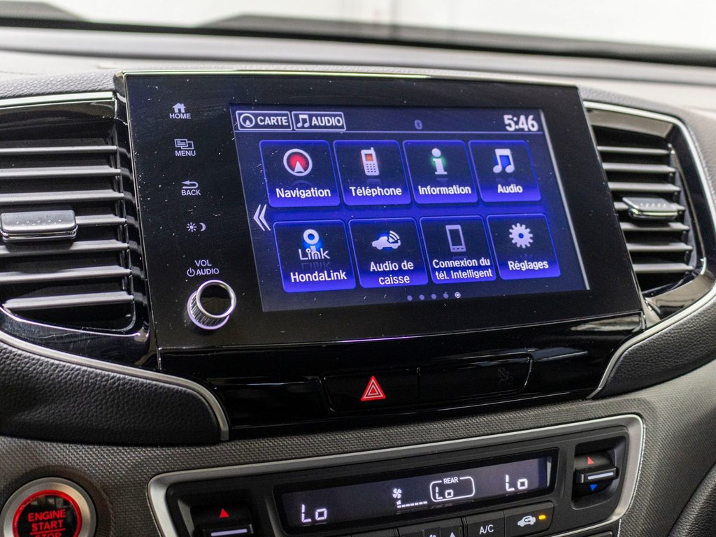 Honda Ridgeline TOURING, TOIT, CUIR, CARPLAY, BANCS CHAU, BEDLINER 2022 à Charlemagne, Québec - 14 - w1024h768px