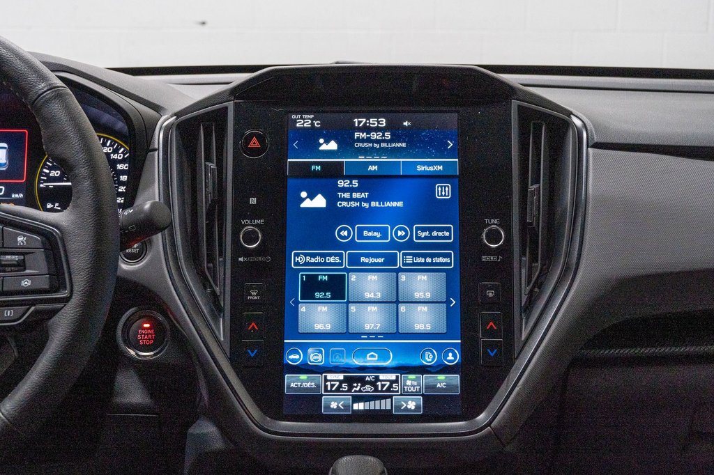 2024  Crosstrek ONYX, 2.5L, ECRAN 11.6, CARPLAY, TOIT, BANCS CHAU in Charlemagne, Quebec - 8 - w1024h768px