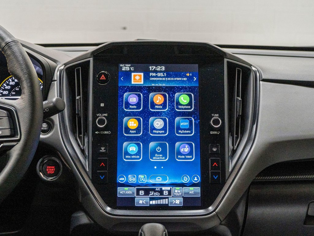 Subaru Crosstrek ONYX, 2.5L, TOIT, CARPLAY, ECRAN 11.6, BANCS CHAUF 2024 à Saint-Jérôme, Québec - 8 - w1024h768px