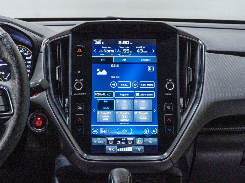 Subaru Crosstrek ONYX, 2.5L, TOIT, CARPLAY, ECRAN 11.6, BANCS CHAUF 2024 à Saint-Jérôme, Québec - 8 - w1024h768px