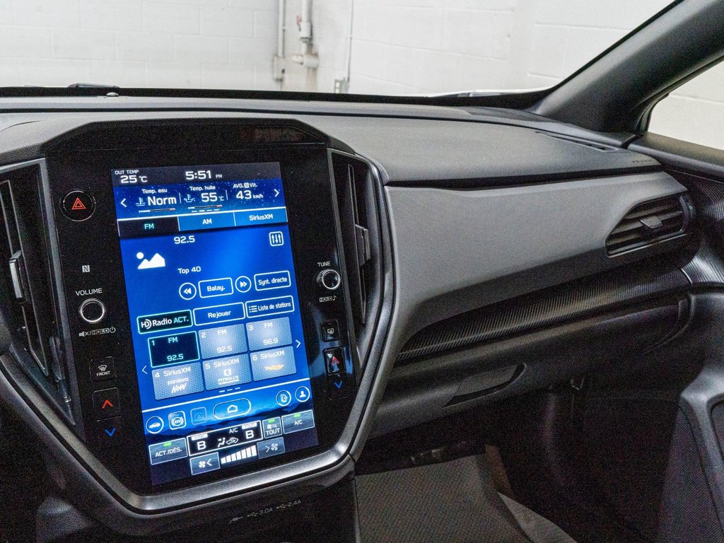 Subaru Crosstrek ONYX, 2.5L, TOIT, CARPLAY, ECRAN 11.6, BANCS CHAUF 2024 à Saint-Jérôme, Québec - 13 - w1024h768px