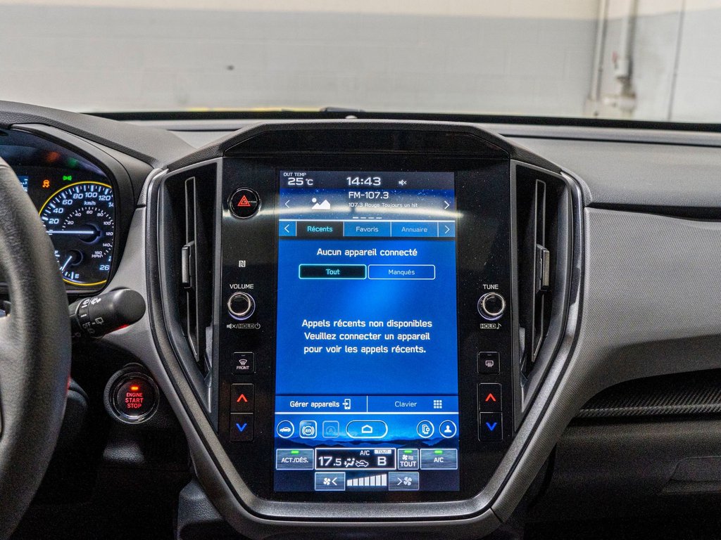 2024 Subaru Crosstrek ONYX, 2.5L, TOIT, CARPLAY, ECRAN 11.6, BANCS CHAUF in Saint-Jérôme, Quebec - 18 - w1024h768px