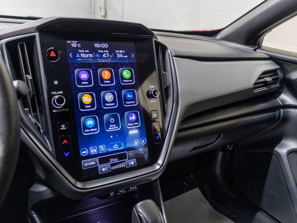 2024 Subaru Crosstrek ONYX, 2.5L, TOIT, CARPLAY, ECRAN 11.6, BANCS CHAUF in Saint-Jérôme, Quebec - 12 - w1024h768px