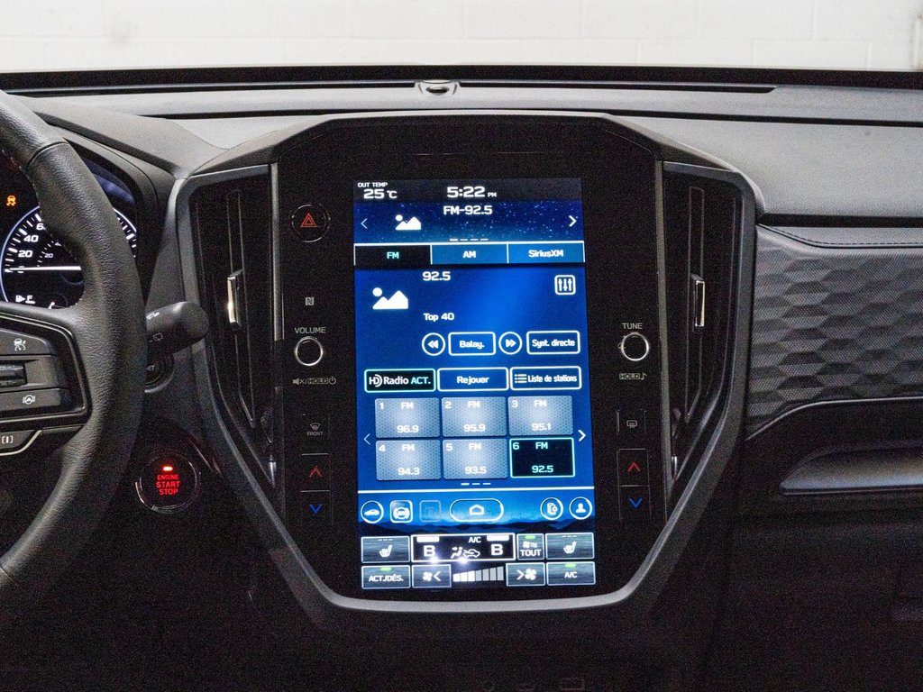 Subaru FORESTER TOURING TOURING, TOIT, ECRAN 11.6, CARPLAY, BANCS CHAUFF 2025 à Charlemagne, Québec - 8 - w1024h768px