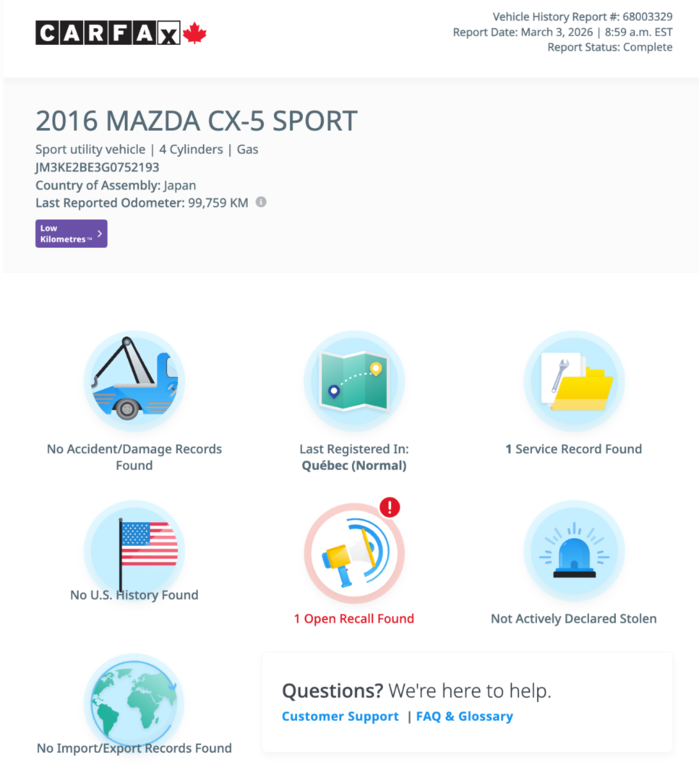 2016 Mazda CX-5 GX in Notre-Dame-des-Prairies, Quebec - 7 - w1024h768px