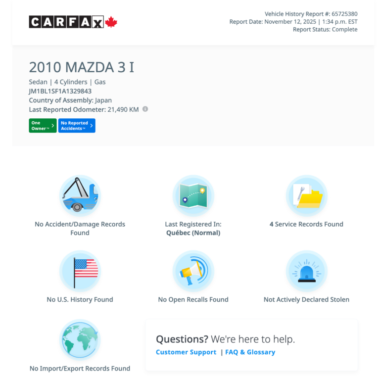 2010 Mazda 3 in Notre-Dame-des-Prairies, Quebec - 7 - w1024h768px