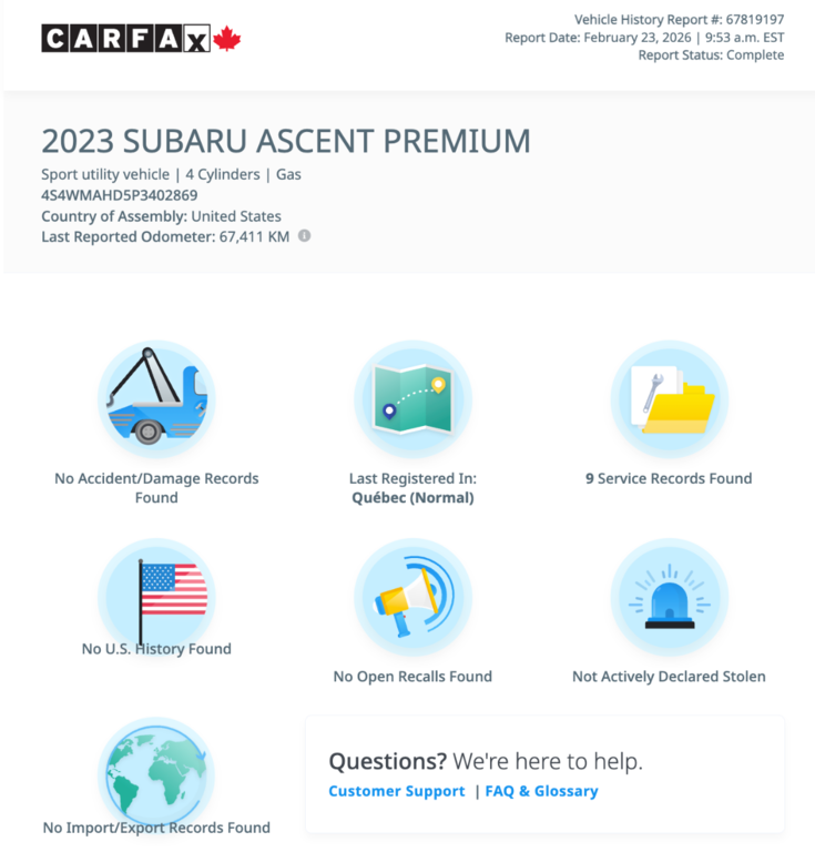 2023 Subaru Ascent Onyx in Notre-Dame-des-Prairies, Quebec - 7 - w1024h768px