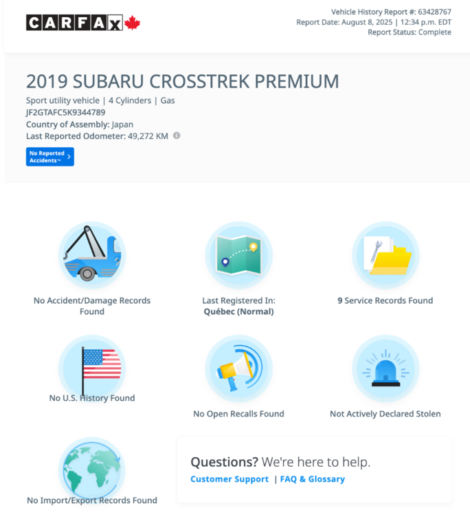 Subaru Crosstrek Sport 2019 à Notre-Dame-des-Prairies, Québec - 6 - w1024h768px