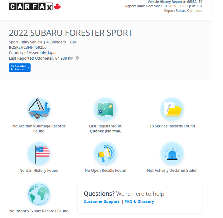 Subaru Forester Sport 2022 à Notre-Dame-des-Prairies, Québec - 3 - w1024h768px