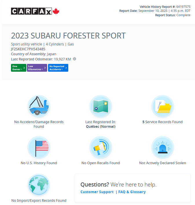 Subaru Forester Sport 2023 à Notre-Dame-des-Prairies, Québec - 7 - w1024h768px