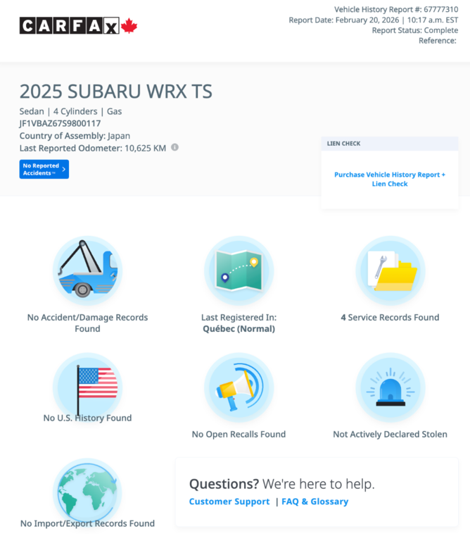 Subaru WRX TS 2025 à Notre-Dame-des-Prairies, Québec - 7 - w1024h768px