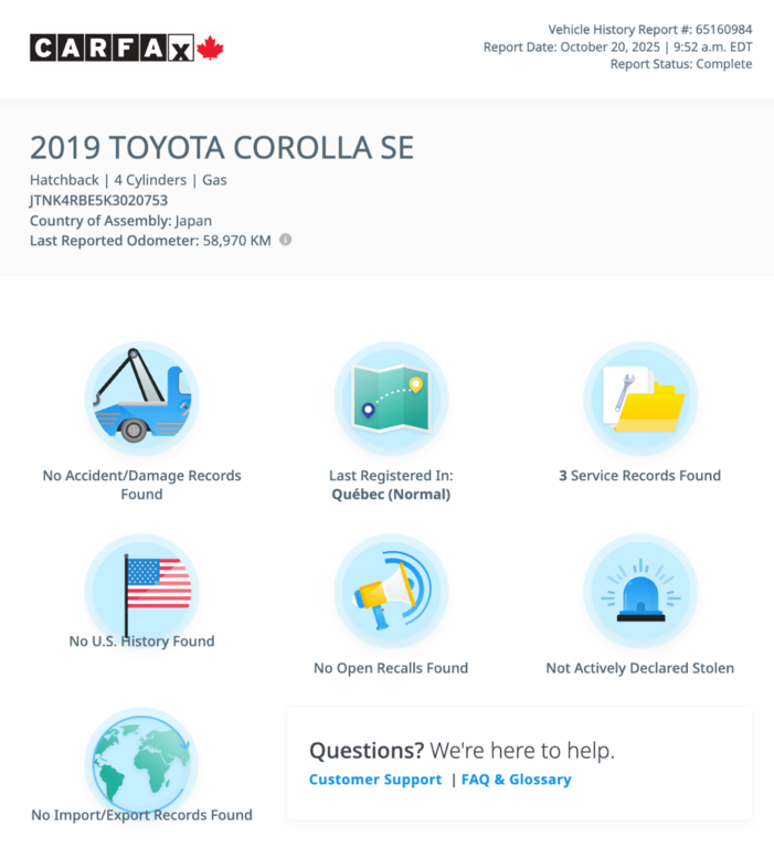 Toyota Corolla Hatchback SE 2019 à Notre-Dame-des-Prairies, Québec - 3 - w1024h768px