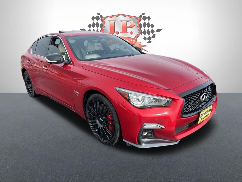 2019  Q50 Red Sport 400HP   CLEAN CARFAX   SUNROOF   BOSE in Hannon, Ontario - 9 - w1024h768px