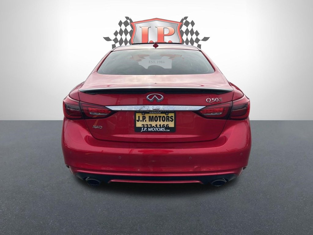 2019  Q50 Red Sport 400HP   CLEAN CARFAX   SUNROOF   BOSE in Hannon, Ontario - 6 - w1024h768px