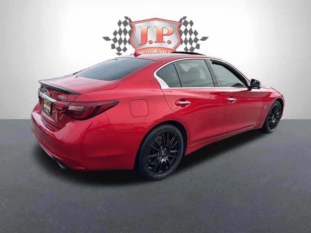 2019  Q50 Red Sport 400HP   CLEAN CARFAX   SUNROOF   BOSE in Hannon, Ontario - 7 - w1024h768px
