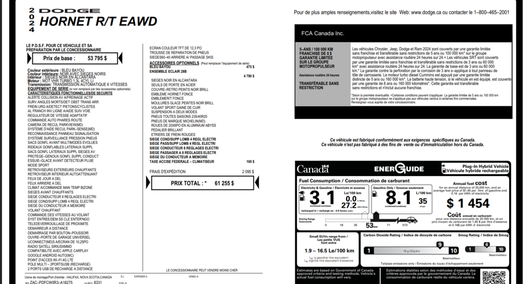 2024 Dodge HORNET R/T in Saint-Georges, Quebec - 16 - w1024h768px