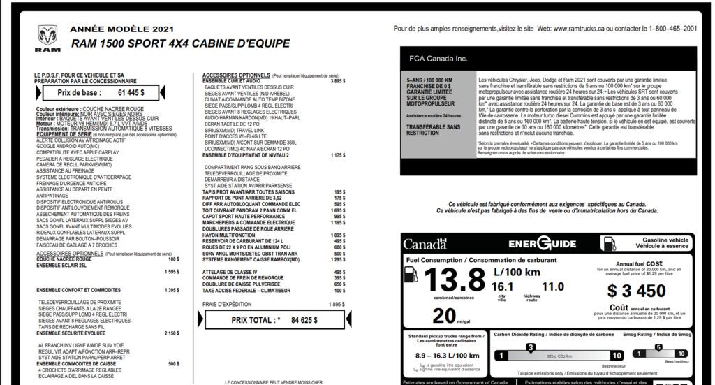 2021 Ram 1500 Sport in Saint-Georges, Quebec - 2 - w1024h768px