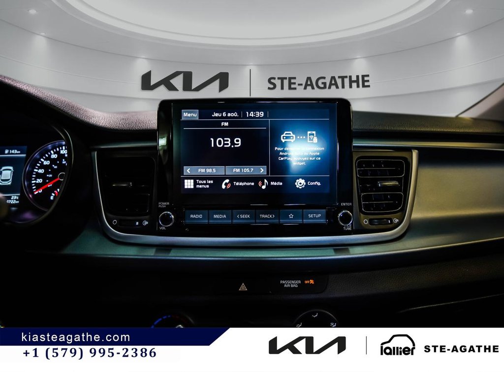 Kia Rio5 LX PREMIUM**KM BAS**VOLANT CHAUFFANT**TOIT OUVRANT**GARANTIE 10 ANS**APPLE CARPLAY** 2023 à Montréal, Québec - 16 - w1024h768px
