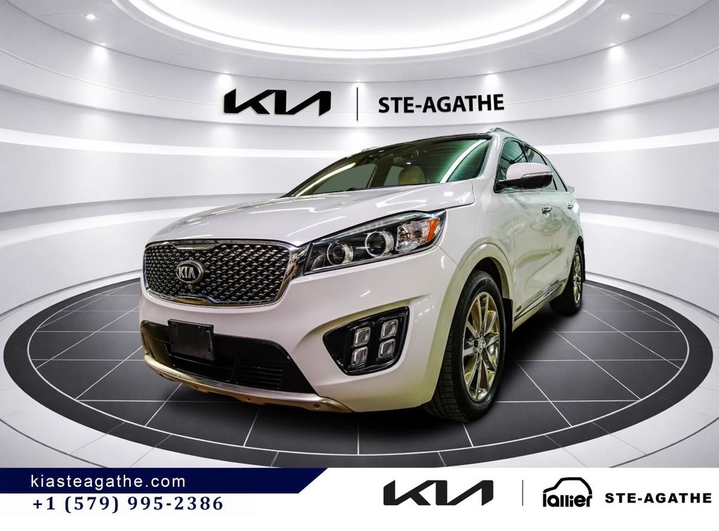 2018 Kia Sorento SXL AWD w/White Nappa **JAMAIS ACCIDENTÉ+GARANTIE 10 ANS/ 200 000KM**TOIT PANORAMIQUE+CUIR** in Montréal, Quebec - 3 - w1024h768px