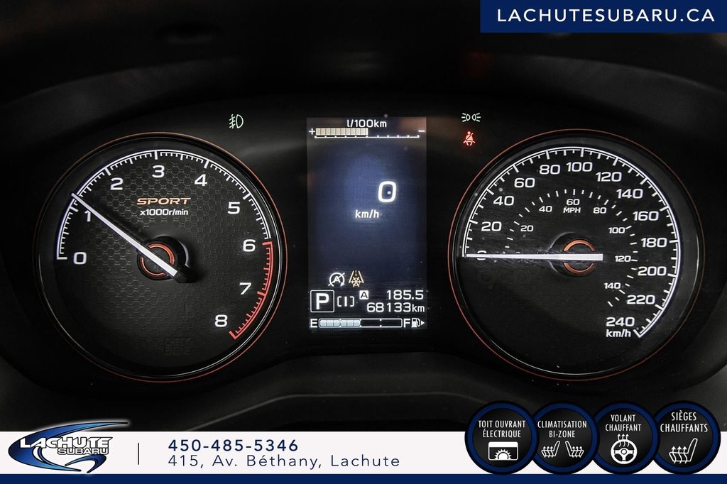 2021  Forester Sport EyeSight TOIT.PANO+SIEGES.CHAUFFANTS in Lachute, Quebec - 27 - w1024h768px