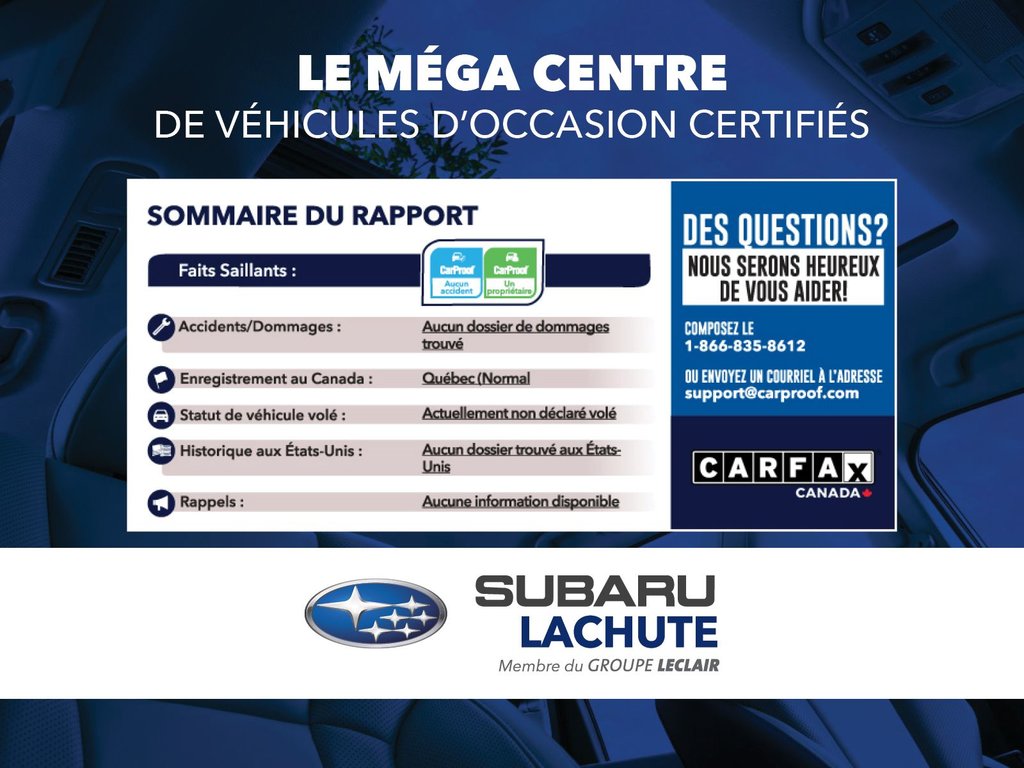 Impreza Convenience CARPLAY+BLUETOOTH+CAM.RECUL 2020 à Lachute, Québec - 4 - w1024h768px