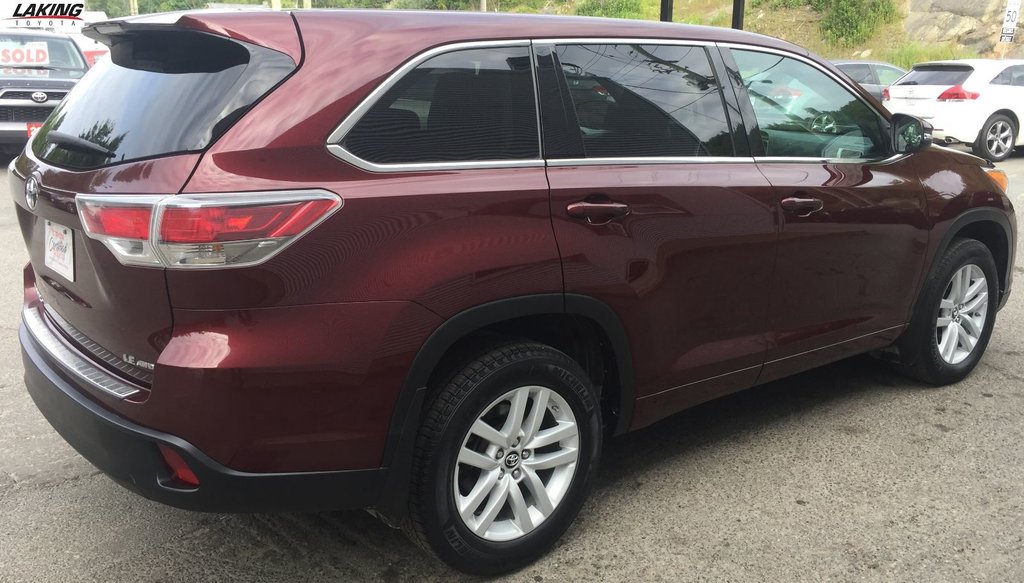 Laking Toyota 2016 Toyota Highlander LE AWD 3rd ROW SEATING "QUIET AND SMOOTH" 24954A