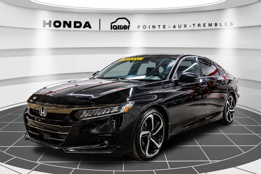 2021 Honda Accord Sedan Sport JAMAIS ACCIDENTÉ RETOUR DE LOCATION in Montreal, Quebec - 3 - w1024h768px