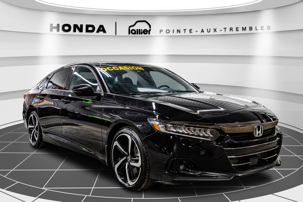2021 Honda Accord Sedan Sport JAMAIS ACCIDENTÉ RETOUR DE LOCATION in Montreal, Quebec - 9 - w1024h768px