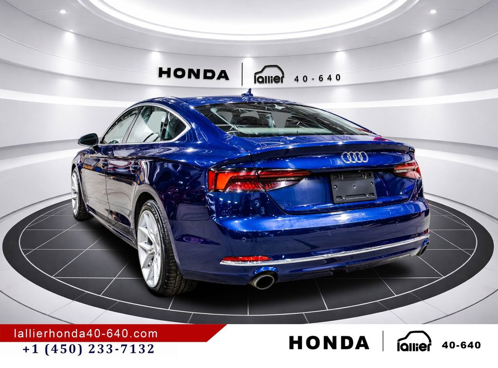 Audi A5 Sportback Progressiv/8 MAGS/JAMAIS ACCIDENTÉ 2018 à Montréal, Québec - 5 - w1024h768px