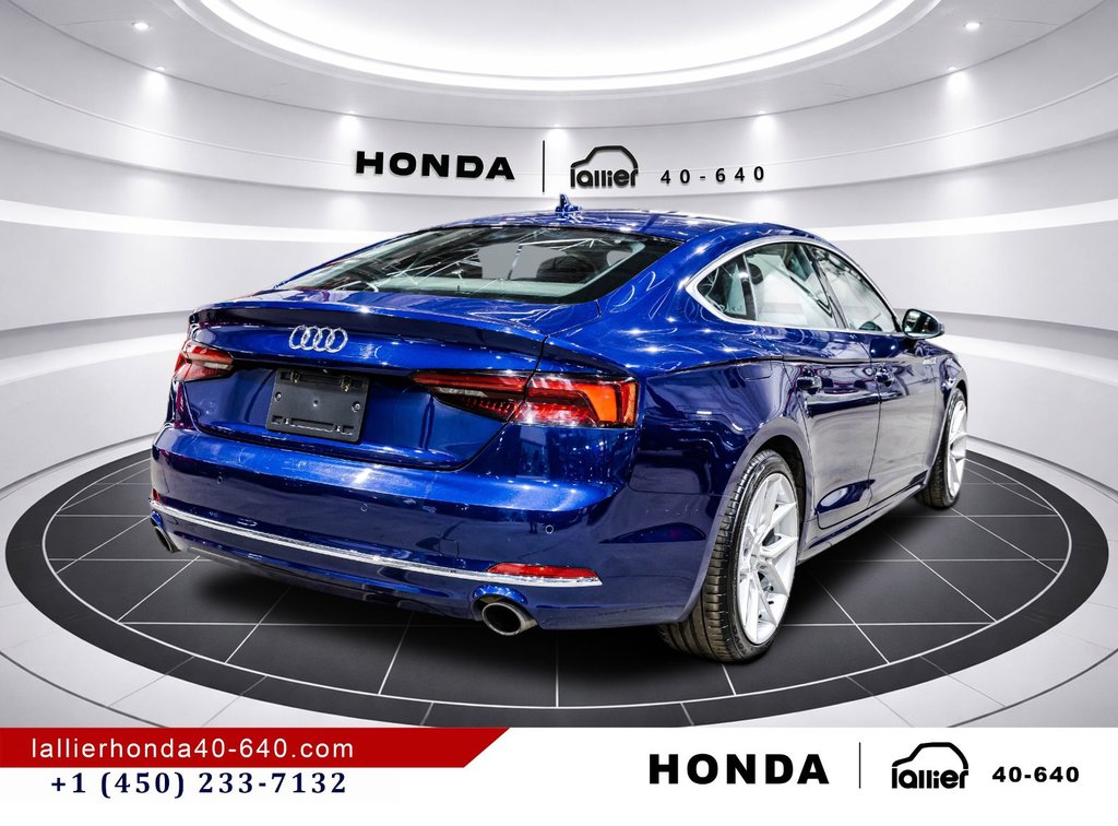 Audi A5 Sportback Progressiv/8 MAGS/JAMAIS ACCIDENTÉ 2018 à Montréal, Québec - 7 - w1024h768px