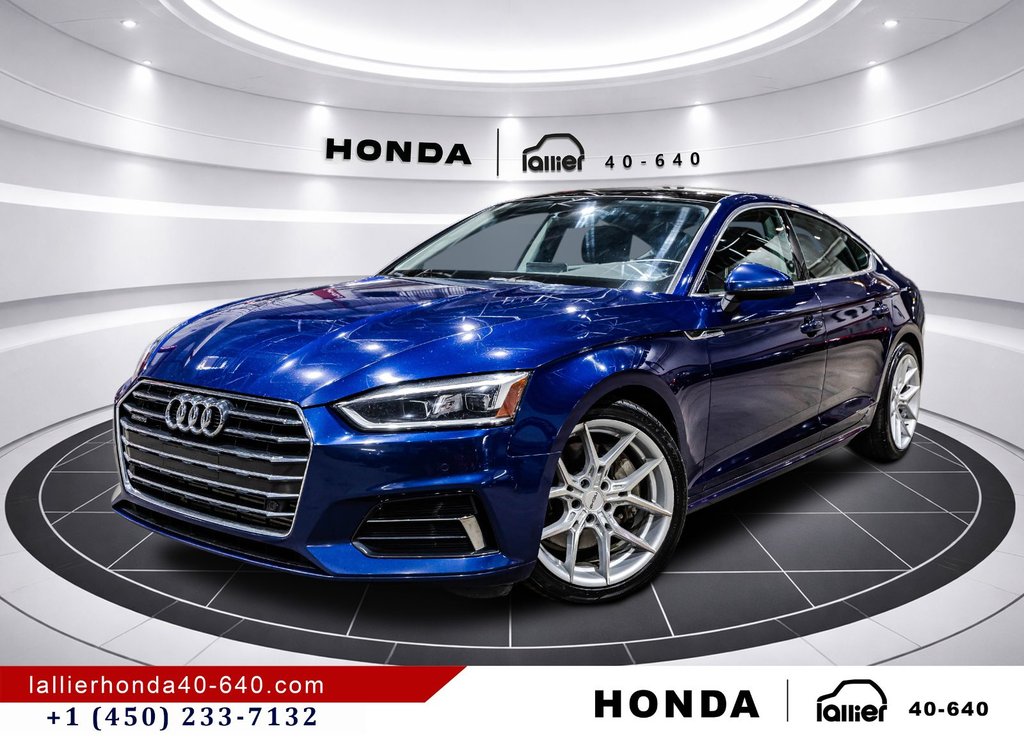 Audi A5 Sportback Progressiv/8 MAGS/JAMAIS ACCIDENTÉ 2018 à Montréal, Québec - 1 - w1024h768px