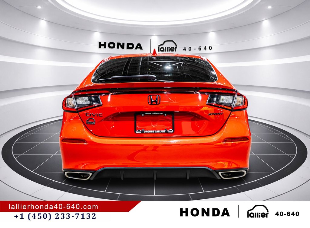 Honda Civic Hatchback SPORT/UN PROPRIÉTAIRE/JAMAIS ACCIDENTÉ 2023 à Montréal, Québec - 6 - w1024h768px