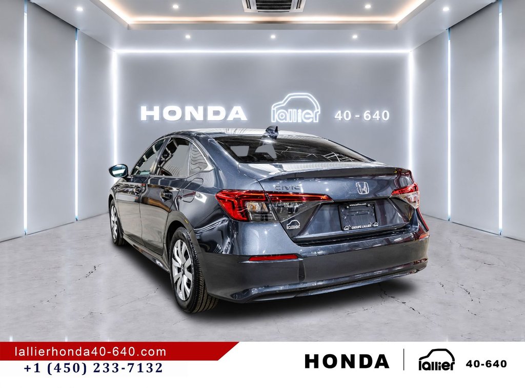Honda Civic Sedan LX-B/UN PROPRIÉTAIRE 2024 à Montréal, Québec - 5 - w1024h768px