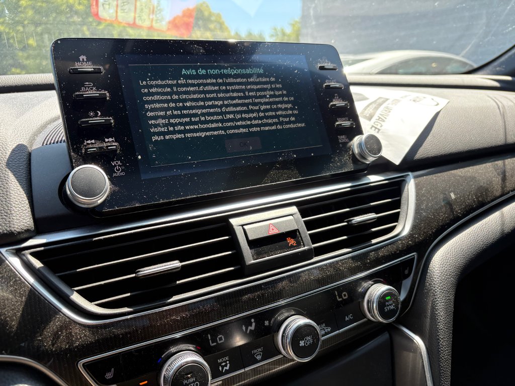 2019 Honda Accord Sedan Sport MANUELLE JAMAIS ACCIDENTÉ in , Quebec - 5 - w1024h768px
