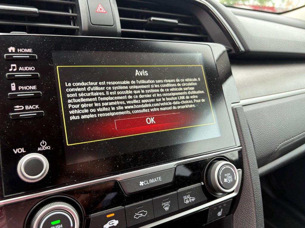 Honda Civic Sedan LX 50 000 KM JAMAIS ACCCIDENTÉ 2019 à Montréal, Québec - 9 - w1024h768px