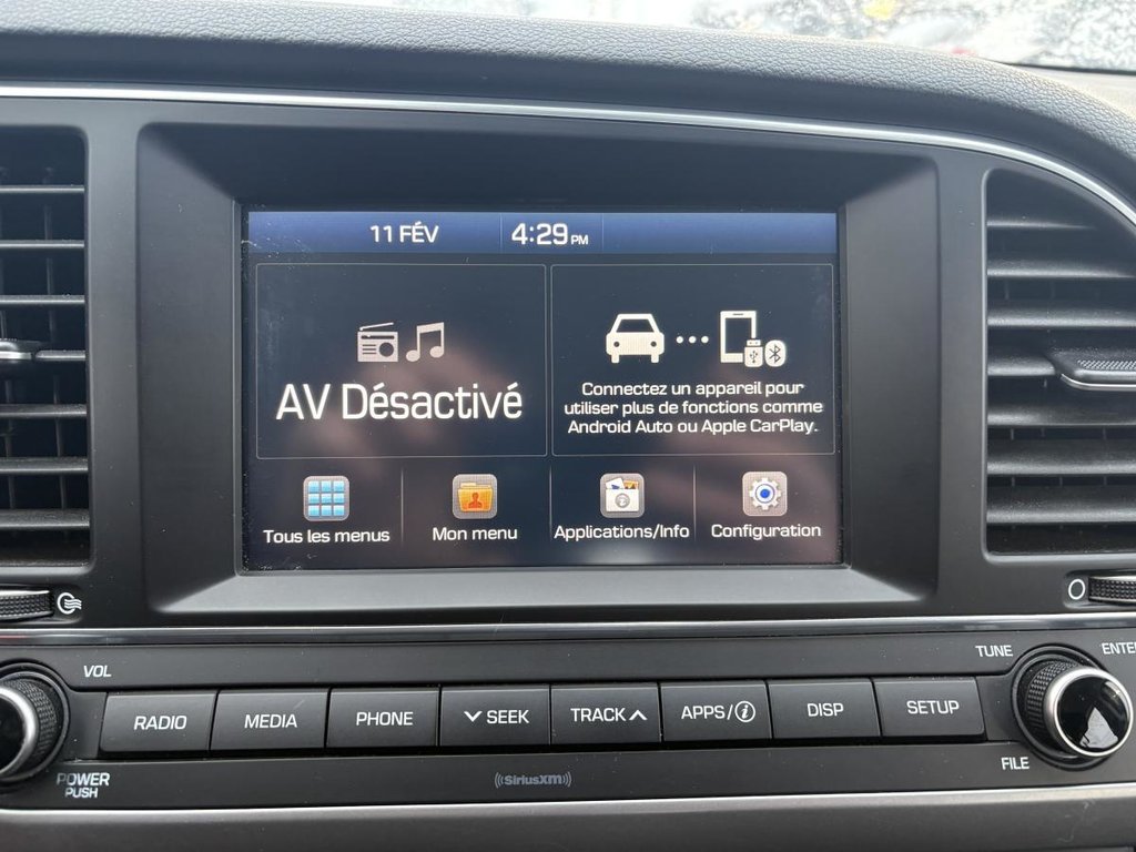 Hyundai Elantra GL SIEGES ET VOLANT CHAUFFANTS I CARPLAY I MAGS I CAMERA I SECURITE ACTIVE 2018 à , Québec - 6 - w1024h768px