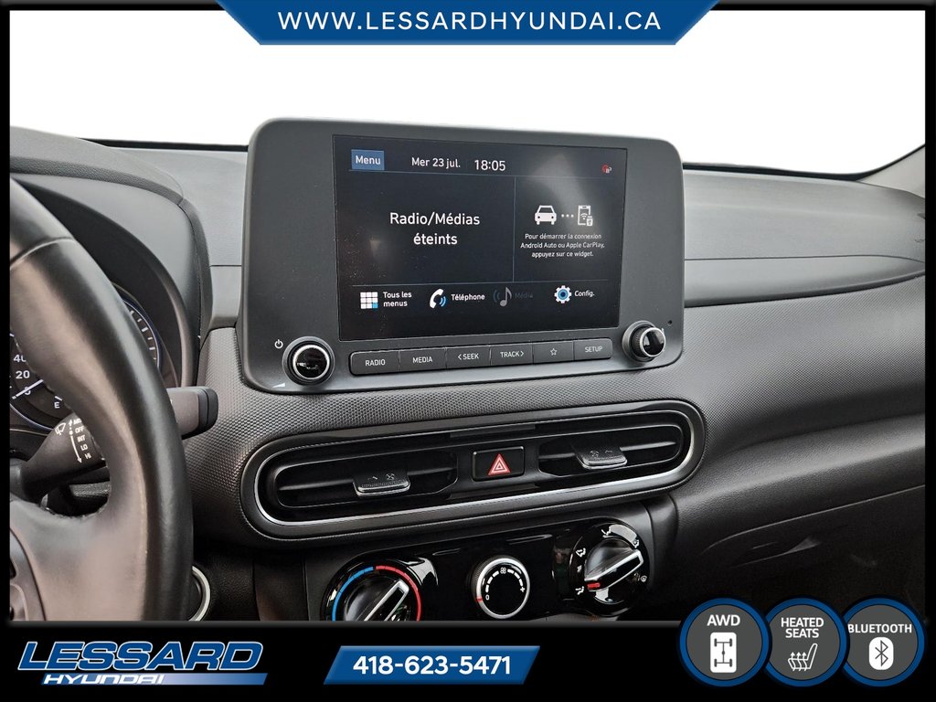 2023 Hyundai Kona Preferred AWD in Québec, Quebec - 14 - w1024h768px