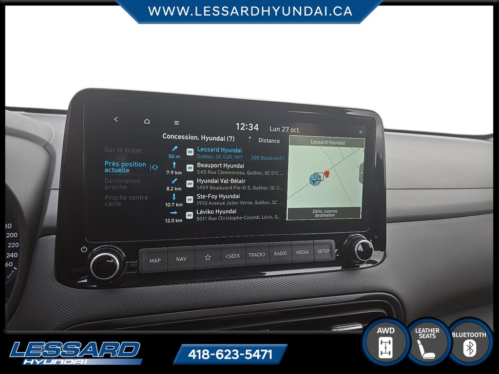 2023 Hyundai Kona Preferred, cuir, toit ouvrant. in Québec, Quebec - 18 - w1024h768px