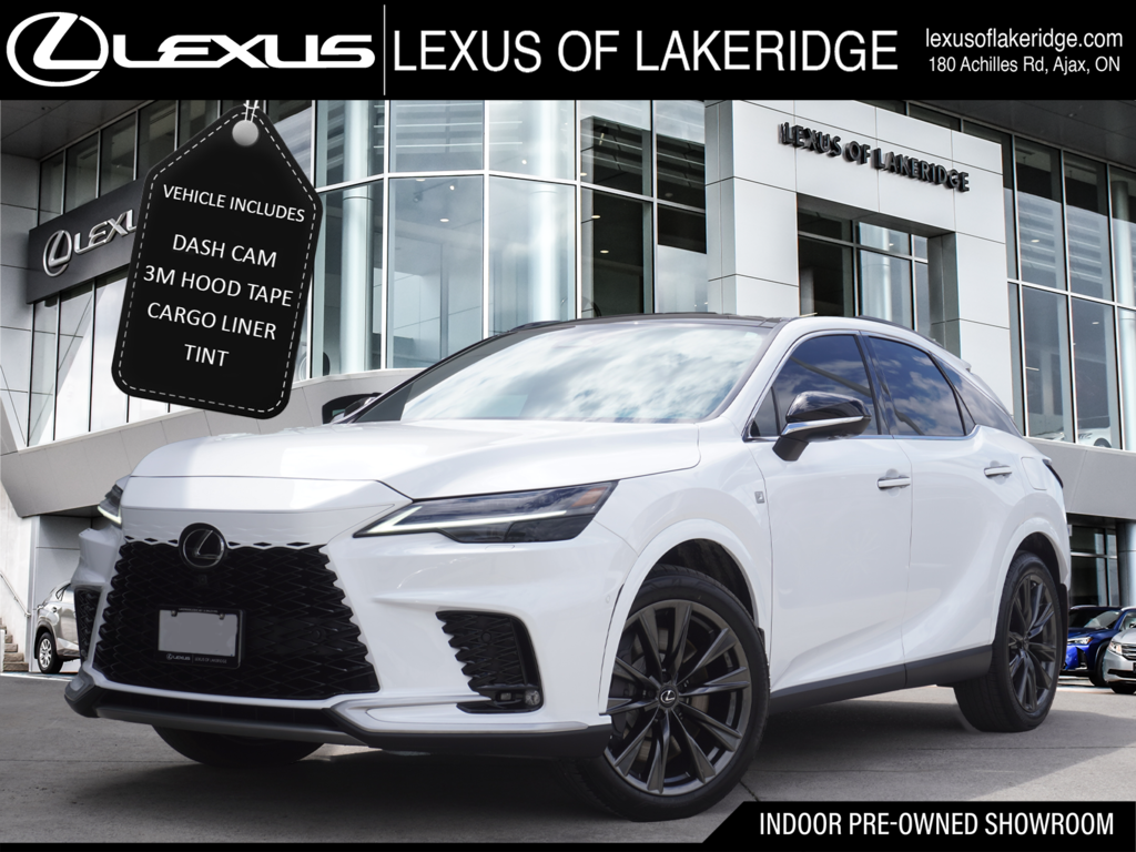2025 Lexus RX 350 F SPORT 3|360 CAM|M/LEVINSON|HUD|DASH CAM in Ajax, Ontario at Lakeridge Auto Gallery - 1 - w1024h768px