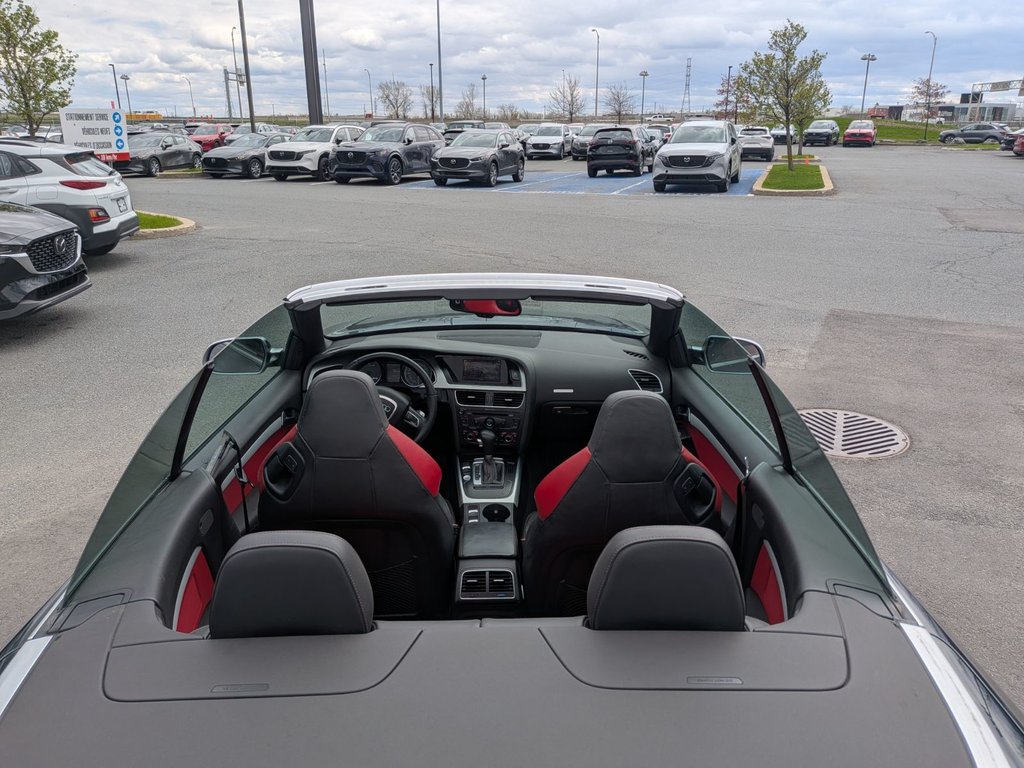2011 Audi S5 PREMIUM CABRIOLET INTÉRIEUR ROUGE V6 TURBO in Boucherville, Quebec - 15 - w1024h768px