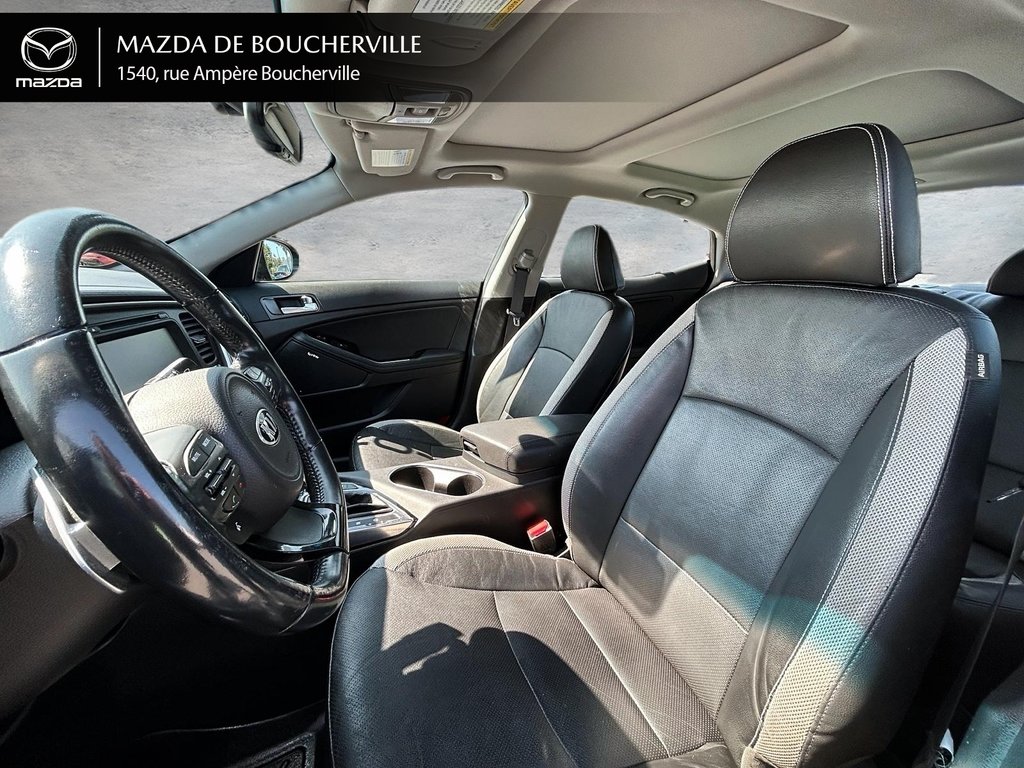 2015 Kia Optima TURBO - CUIR - BAS KM - TOUTE ÉQUIPÉE in Boucherville, Quebec - 12 - w1024h768px