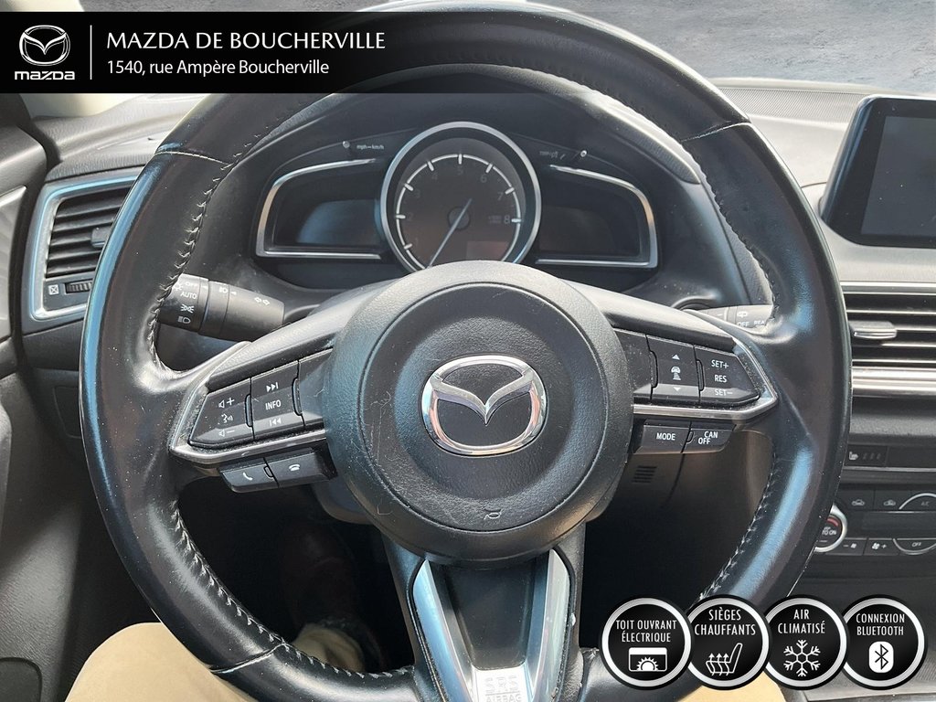 Mazda 3 Sport GT+CUIR +TOIT+NAV 2018 à Boucherville, Québec - 16 - w1024h768px