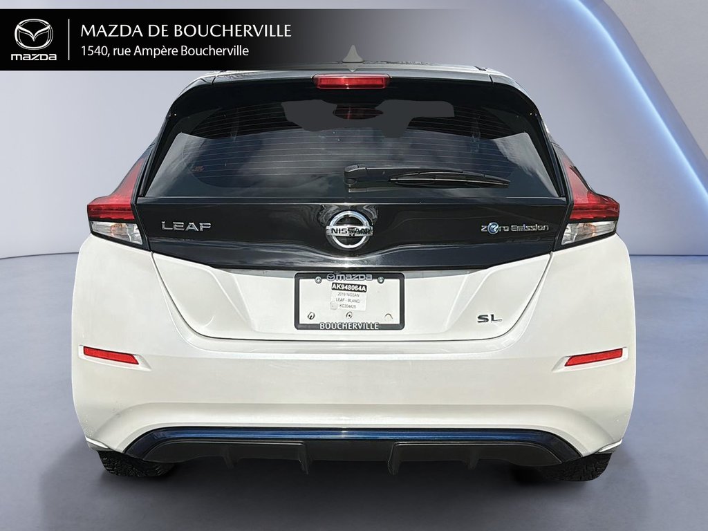 2019 Nissan Leaf SL+CUIR+NAV+BAS KM+AUDIO in Boucherville, Quebec - 5 - w1024h768px